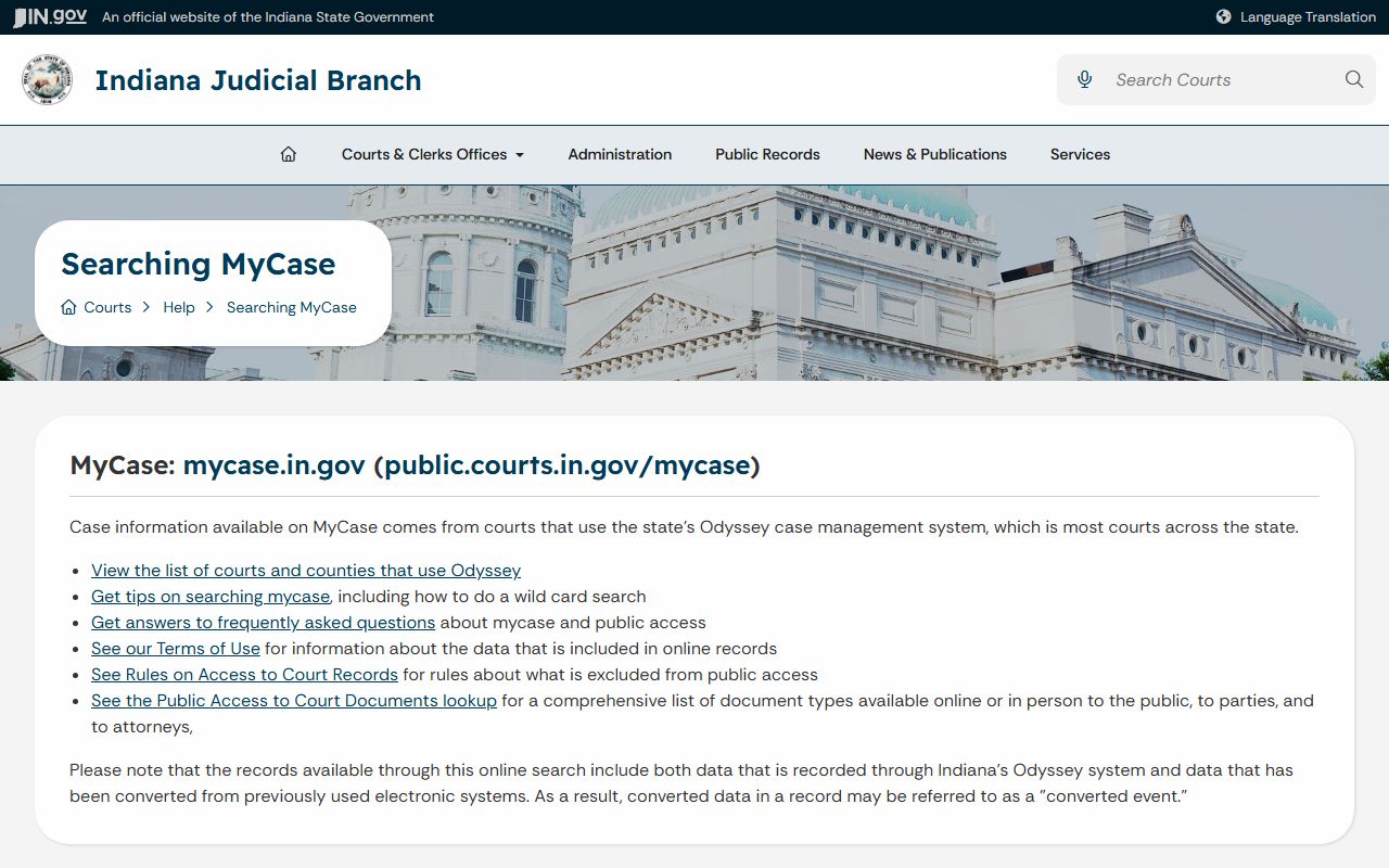 Sullivan County court records MyCase public access help