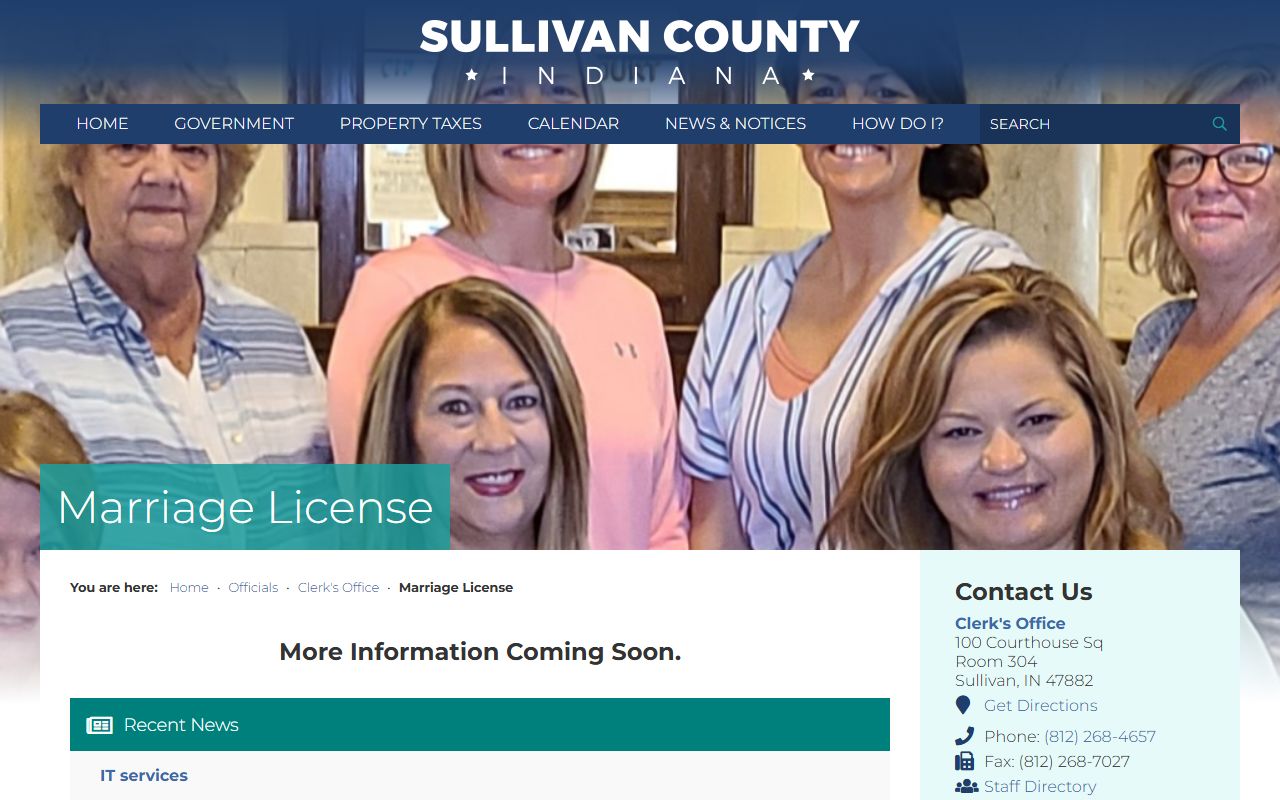 Sullivan County marriage records Clerk marriage license page